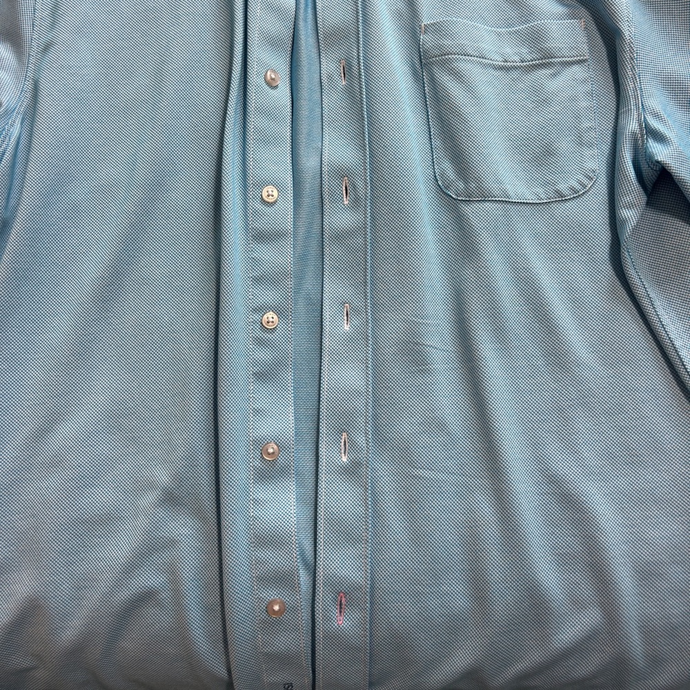 Tommy Bahama Light Blue Casual Button Down Shirt - Picture 2 of 10